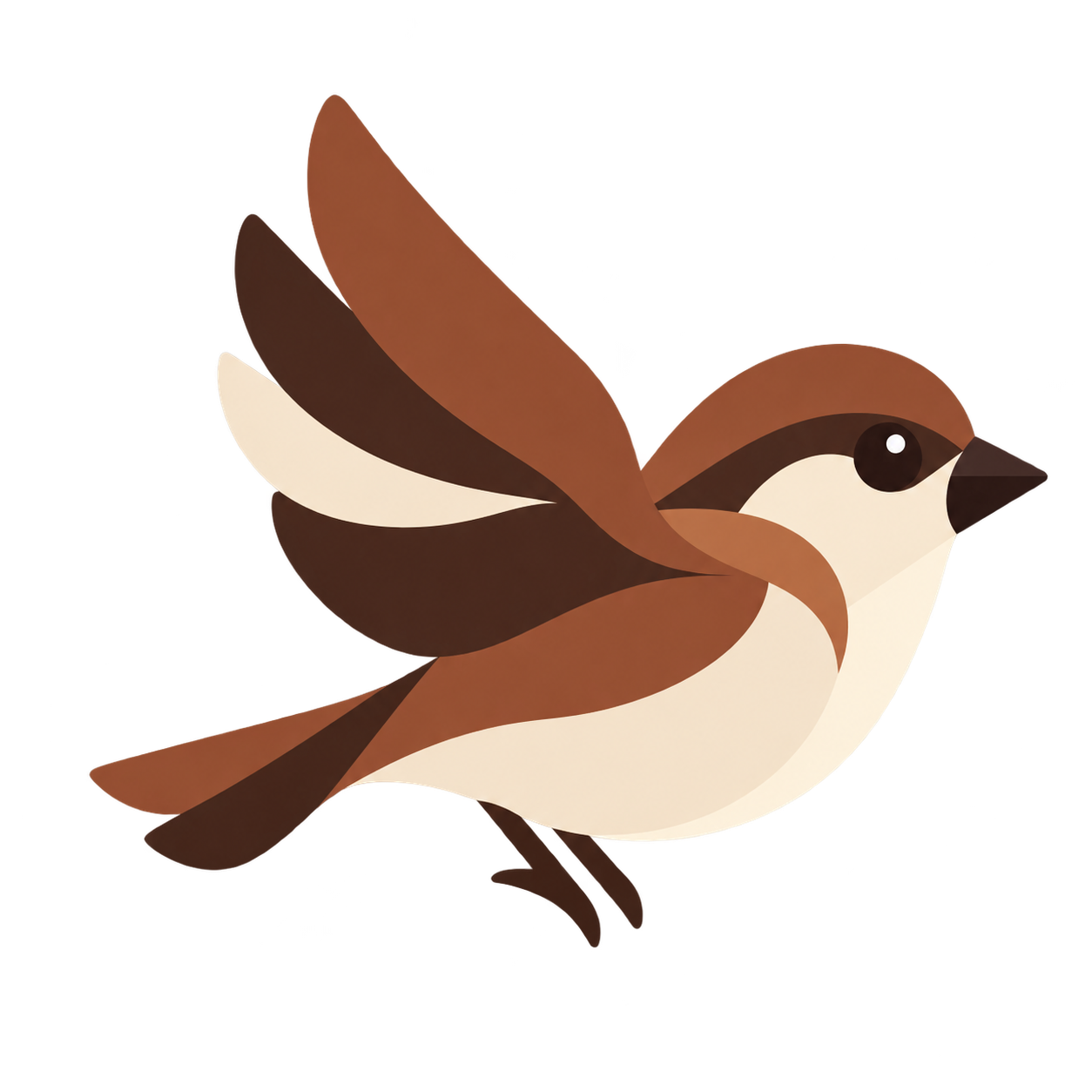 Sparrow’s brown bird logo